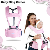 Baby Essential Hands Free Baby Carrier for Toddler (Light Pink)